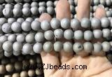 CAA1310 15.5 inches 10mm round matte plated druzy agate beads