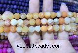 CAA1404 15.5 inches 8mm round matte druzy agate beads