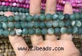 CAA1409 15.5 inches 8mm round matte druzy agate beads