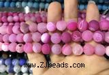 CAA1422 15.5 inches 10mm round matte druzy agate beads