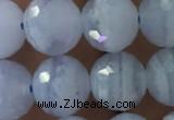 CAA1461 15.5 inches 8mm faceted round blue lace agate beads