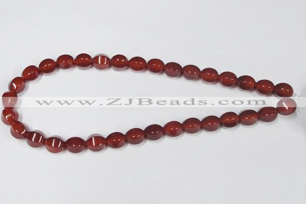 CAA147 15.5 inches 10*12mm star fruit shape red agate gemstone beads