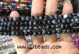 CAA1543 15.5 inches 6mm round banded agate beads wholesale