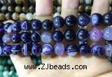 CAA1558 15.5 inches 12mm round banded agate beads wholesale