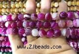 CAA1564 15.5 inches 12mm round banded agate beads wholesale