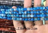 CAA1573 15.5 inches 6mm round banded agate beads wholesale