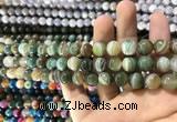 CAA1586 15.5 inches 8mm round banded agate beads wholesale