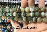 CAA1588 15.5 inches 12mm round banded agate beads wholesale