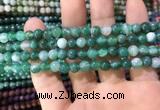 CAA1591 15.5 inches 6mm round banded agate beads wholesale