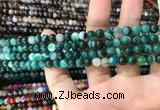 CAA1597 15.5 inches 6mm round banded agate beads wholesale