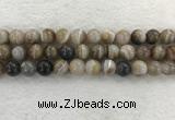 CAA1815 15.5 inches 14mm round banded agate gemstone beads