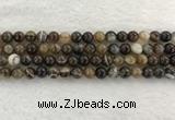 CAA1822 15.5 inches 8mm round banded agate gemstone beads