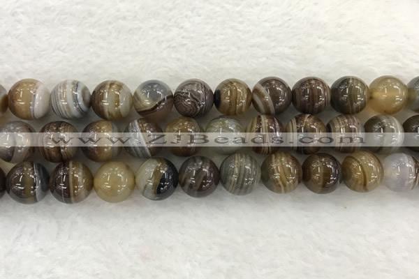 CAA1826 15.5 inches 16mm round banded agate gemstone beads