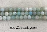 CAA1845 15.5 inches 14mm round banded agate gemstone beads