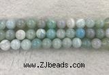 CAA1846 15.5 inches 16mm round banded agate gemstone beads