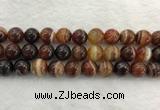 CAA1865 15.5 inches 14mm round banded agate gemstone beads