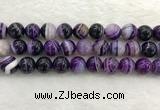 CAA1876 15.5 inches 16mm round banded agate gemstone beads