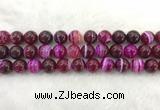 CAA1884 15.5 inches 12mm round banded agate gemstone beads