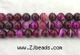 CAA1886 15.5 inches 16mm round banded agate gemstone beads