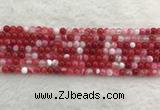 CAA1890 15.5 inches 4mm round banded agate gemstone beads