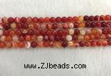 CAA1911 15.5 inches 6mm round banded agate gemstone beads