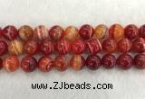 CAA1916 15.5 inches 16mm round banded agate gemstone beads