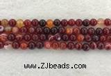 CAA1922 15.5 inches 8mm round banded agate gemstone beads