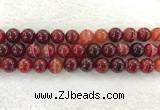 CAA1925 15.5 inches 14mm round banded agate gemstone beads