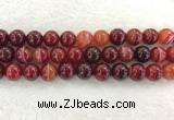 CAA1926 15.5 inches 16mm round banded agate gemstone beads