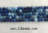 CAA1931 15.5 inches 6mm round banded agate gemstone beads