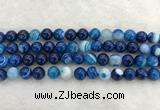 CAA1932 15.5 inches 8mm round banded agate gemstone beads