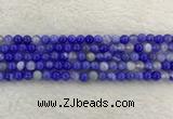 CAA1941 15.5 inches 6mm round banded agate gemstone beads