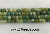 CAA1973 15.5 inches 10mm round banded agate gemstone beads