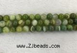 CAA1974 15.5 inches 12mm round banded agate gemstone beads