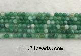 CAA2001 15.5 inches 6mm round banded agate gemstone beads