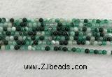 CAA2010 15.5 inches 4mm round banded agate gemstone beads