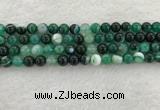 CAA2012 15.5 inches 8mm round banded agate gemstone beads