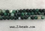 CAA2013 15.5 inches 10mm round banded agate gemstone beads
