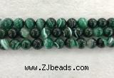 CAA2015 15.5 inches 14mm round banded agate gemstone beads