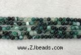 CAA2021 15.5 inches 6mm round banded agate gemstone beads