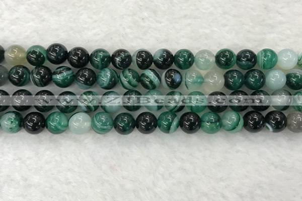 CAA2023 15.5 inches 10mm round banded agate gemstone beads