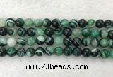 CAA2024 15.5 inches 12mm round banded agate gemstone beads