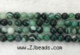 CAA2025 15.5 inches 14mm round banded agate gemstone beads