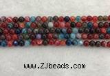 CAA2041 15.5 inches 6mm round banded agate gemstone beads