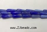 CAA2077 15.5 inches 10*30mm teardrop agate beads wholesale