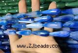 CAA2099 15.5 inches 10*30mm faceted teardrop agate beads