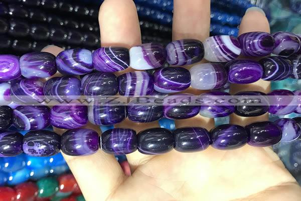 CAA2114 15.5 inches 10*14mm drum agate beads wholesale