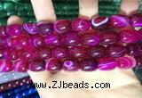 CAA2116 15.5 inches 10*14mm drum agate beads wholesale