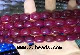 CAA2117 15.5 inches 10*14mm drum agate beads wholesale