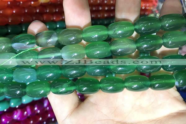 CAA2125 15.5 inches 10*14mm drum agate beads wholesale